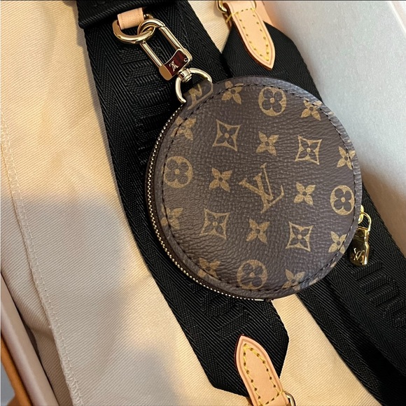 Louis Vuitton crossbody strap with round coin purse. Authentic & new w/ dust bag - Picture 2 of 3